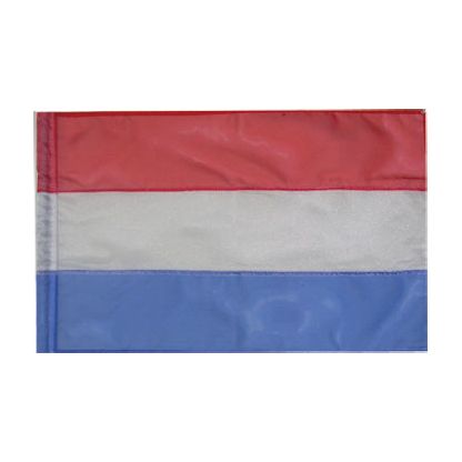Banderas de bastón giratorias: rojo, blanco y azul brillante